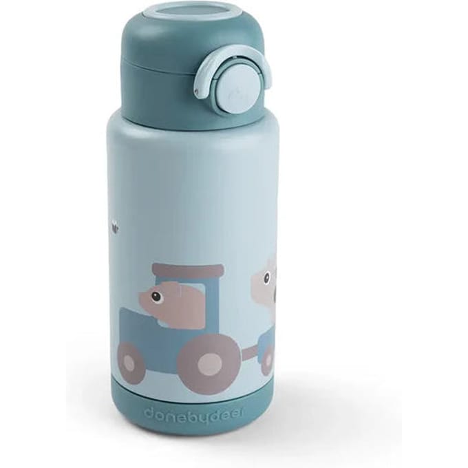 Done by Deer Thermosfles - Tiny Farm - 340 ml - Blue