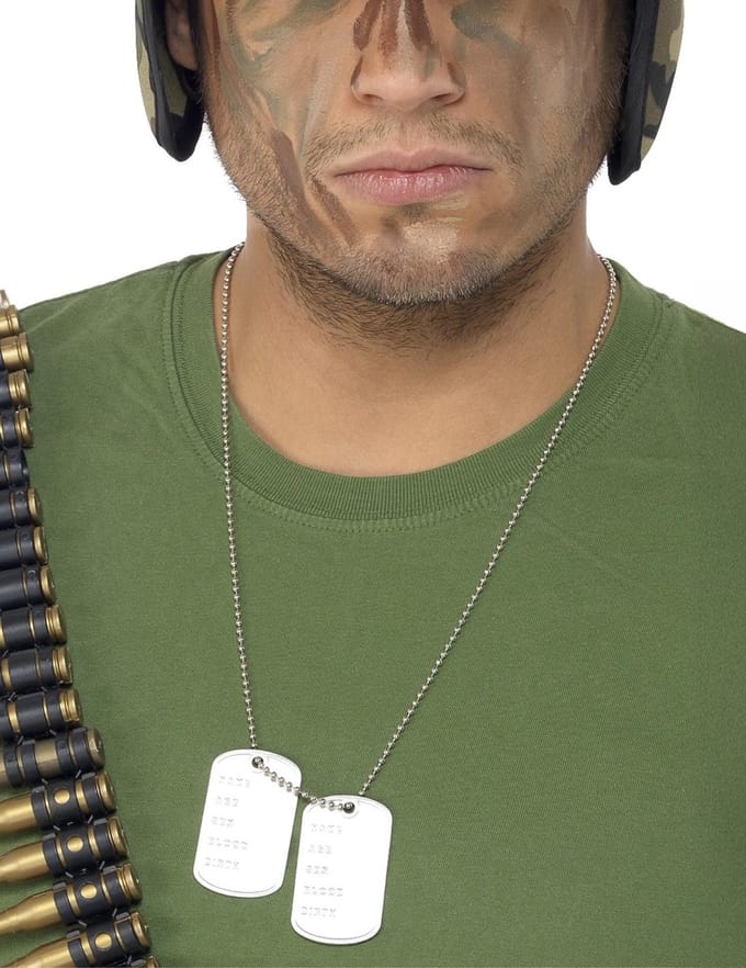 Dogtags | Leger naamplaatjes aan ketting