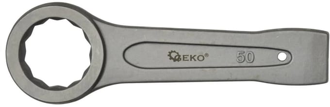 GEKO Ring Slogging Steeksleutel - 50mm - Robuust Chroom-Vanadium - Zware Klussen
