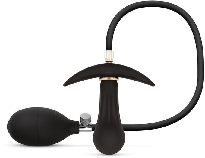Anal Collection - Opblaasbare Buttplug met Pomp 8 cm - Zwart