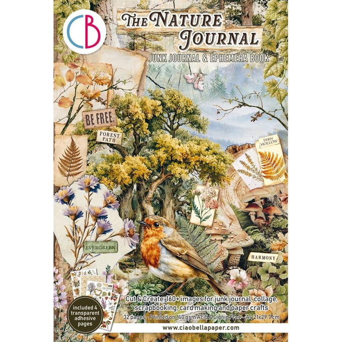 Ciao Bella Junk Journal & Ephemera Book "The Nature Journal"