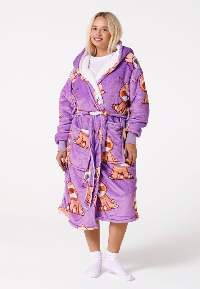 "Lazy Sloth" Sherpa badjas