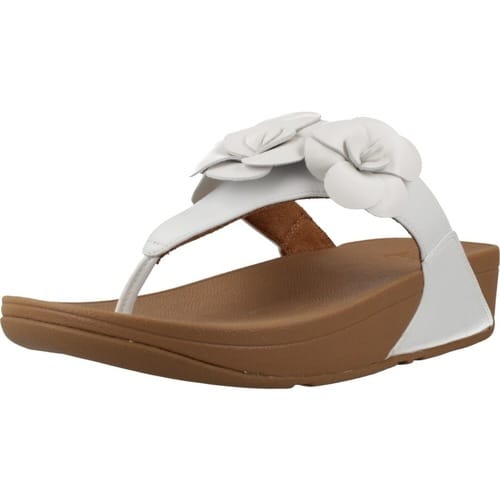 Fitflop Sandalen Lulu Bloem Teen-Post wit