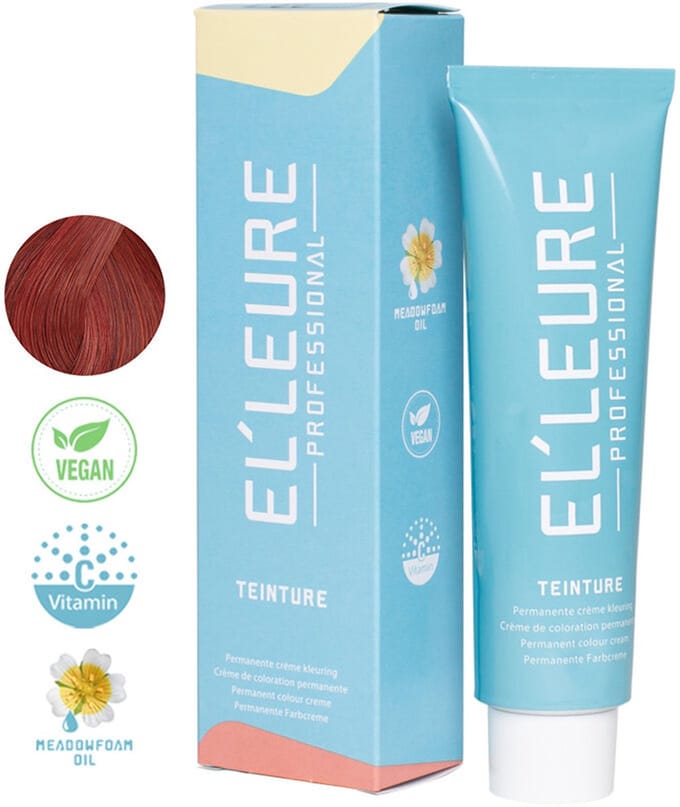 Elleure Haarverf - Teinture 6.66 donkerblond intensief rood - 100 ml