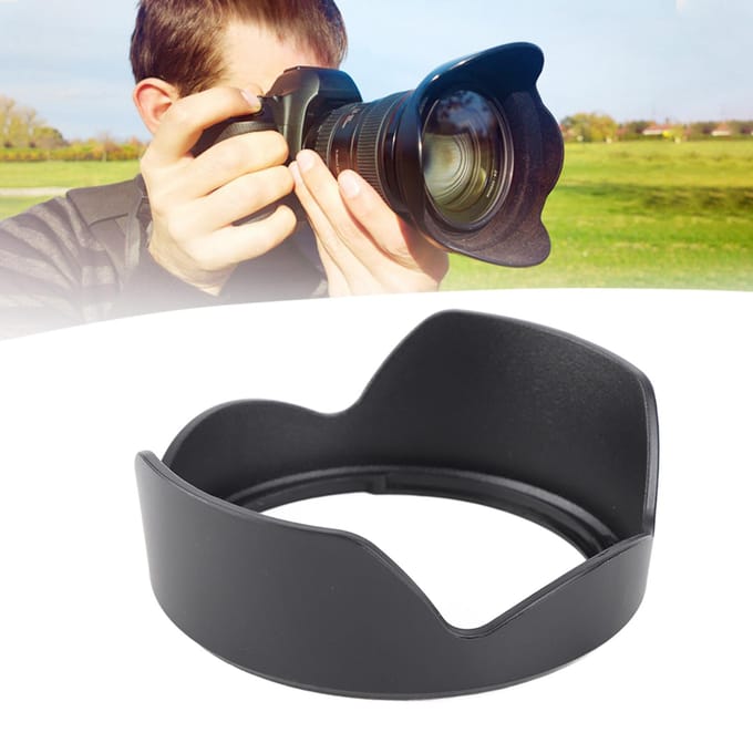 EW‑73C Kwaliteit Draagbare Plastic Camera Lenskap Zonnekap voor EF S 10‑18mm F4.5‑5.6 IS STM gray