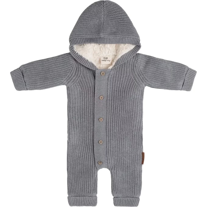 Baby's Only Overall teddy Soul - Grijs - 80 - 100% ecologisch katoen - GOTS