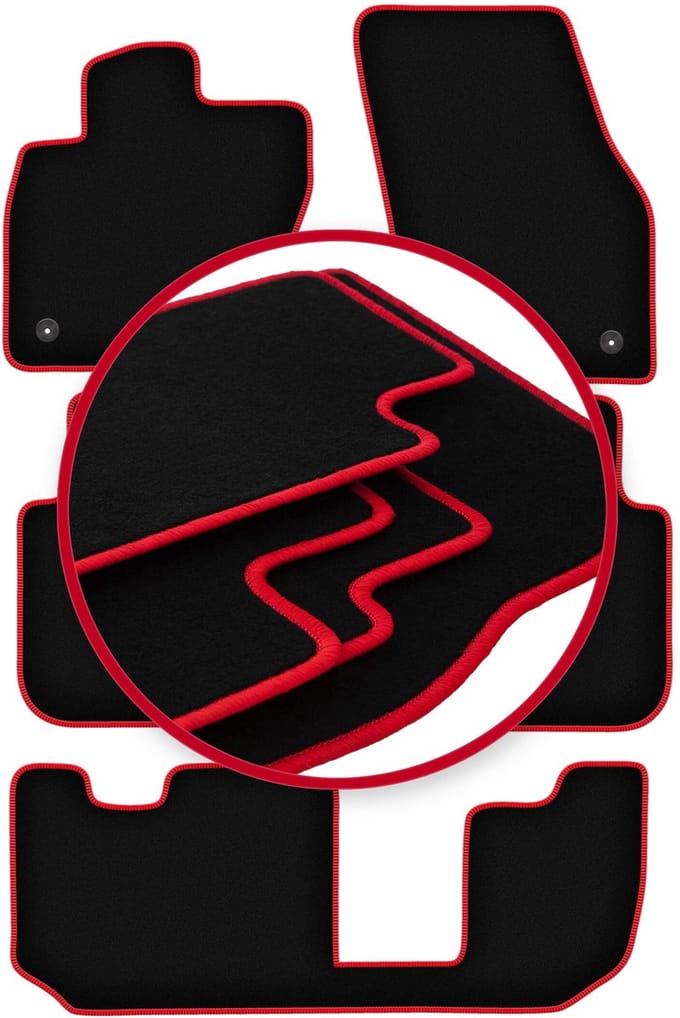 CARLUX-RED automatten voor: Seat Tarraco 7-zitter (2018-)