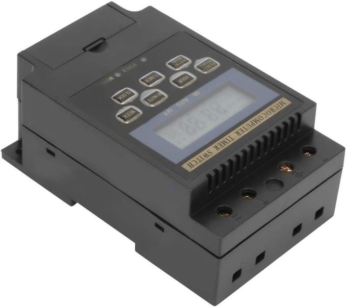 Allecto - Programmeerbare Digitale Timer Schakelaar - Slimme Timer - Energiebesparend - LCD Display - Flexibele Installatie - Geschikt voor Smart H...