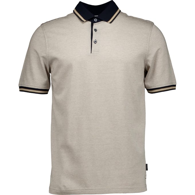 Bugatti Herren Polo 1/2 Arm Polos Beige 8150-15103e