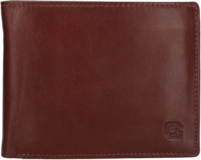 Gio Gini Classic Portemonnee Heren - Wallet voor Heren - Portefeuille van 100% Leder - Bruin