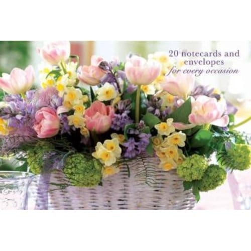 Card Box Of 20 Notecards And Envelopes: Pink Tulip - Peony Press