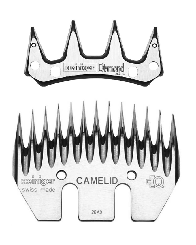 Heiniger Diamond / Camelid Messenset – Professionele scheermessenset voor alpaca’s, lama’s en kamelen
