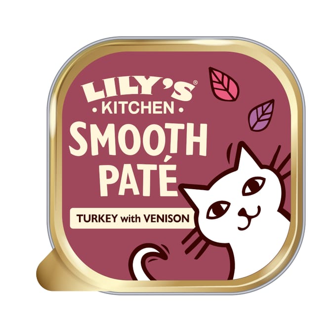 19x 85g Lily's Kitchen Smooth Paté Selection Kalkoen & hert natvoer voor katten