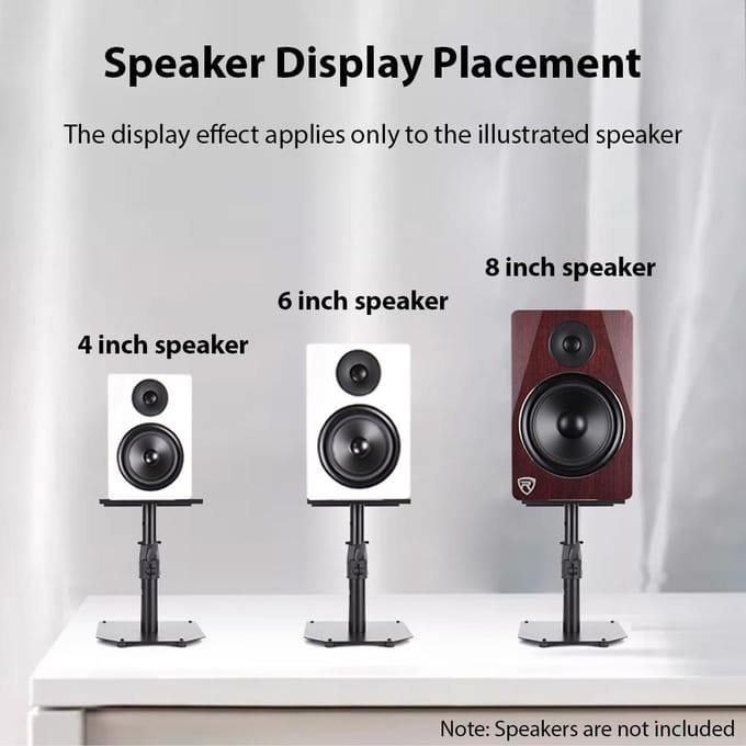 Luidsprekerstandaards Desktop Monitoring Luidspreker C-vormige Klemrek Professionele Hefstandaard Thuis C-shaped Clamp zwart