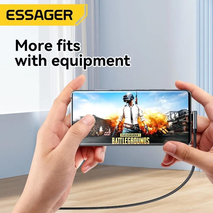 Essager PD100W USB Type C naar USB C-kabel 5A snellaadkabel 90 ° LED digitale displaykabel voor Huawei Xiaomi Samsung MacBook 2m grijs