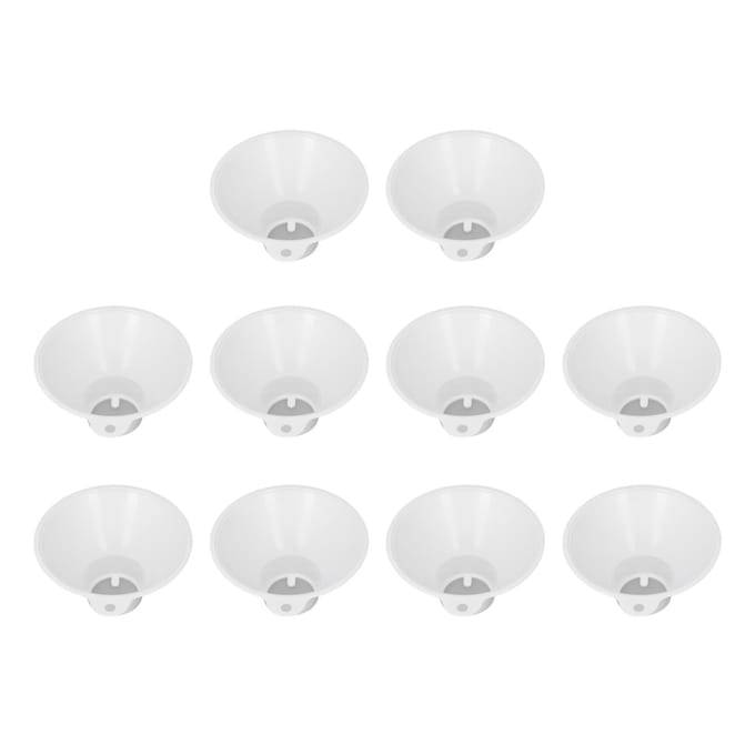 10 stuks Toilet Niersteen Opvanger Plastic Gaasfilter Niersteen Zeef Trechter Calculi white