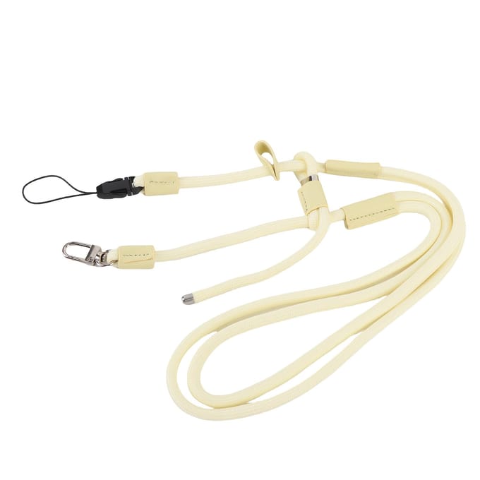 Lanière de poche à dégagement rapide réglable jaune Cordon anti-perte avec vis 1/4 pouce pour Pocket white