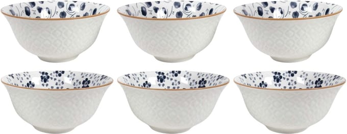 Cookinglife Soepkommen / Kommen Fleuris ø 16 cm - 6 stuks