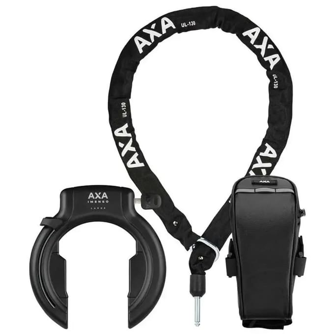 Kettinglock set met zadeltas Axa Imenso