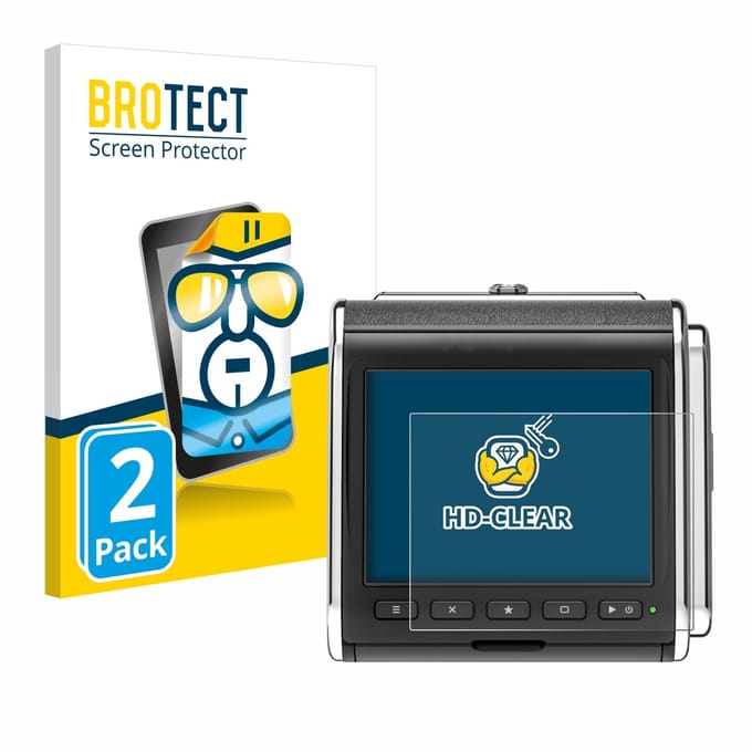 BROTECT - Screenprotector voor Hasselblad CFV II-2 50C 907X - Folie Beschermfolie transparant 2 Stuks