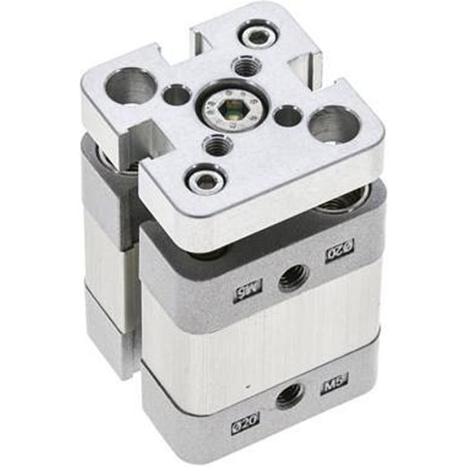 ISO 21287 Compacte Dubbelwerkende Cilinder 20-5mm - Magnetisch - Niet-roterend