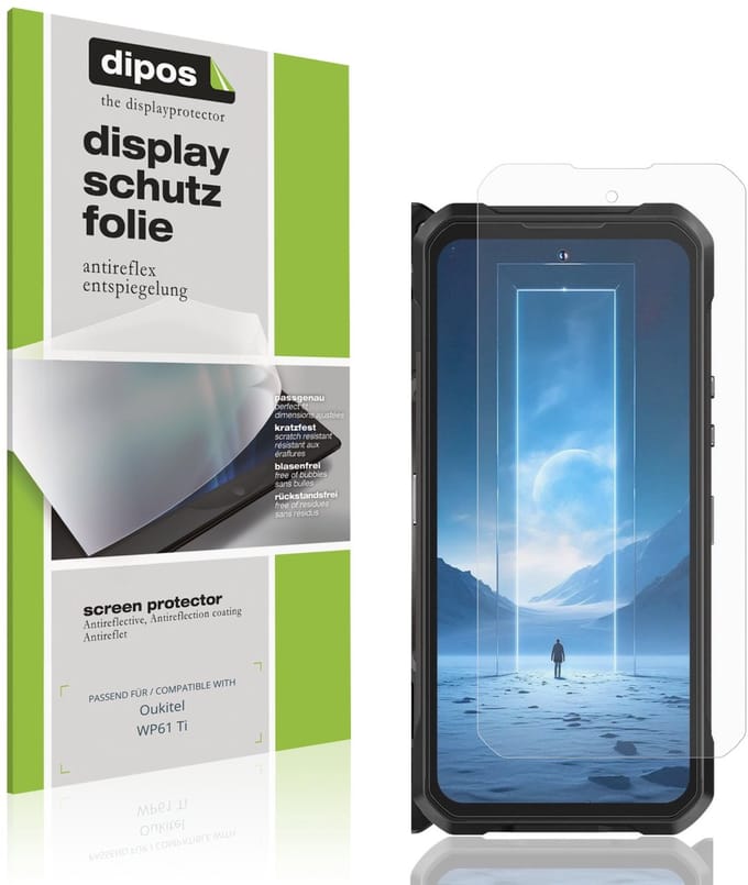 dipos – 4x Matte Beschermfolie geschikt voor Oukitel WP61 Ti | Krasbestendige & antireflecterende Screenprotector Ultra-Thin