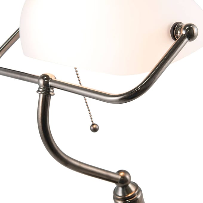 Lumilamp Bureaulamp Bankierslamp 27x23x42 cm Wit IJzer