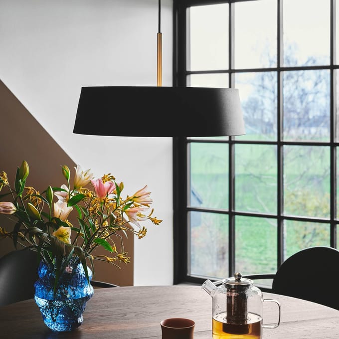 Nordlux Hanglamp Clasi 45 in zwart met diffusor