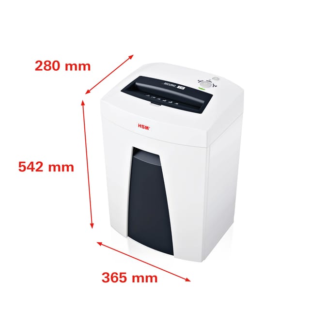 HSM SECURIO C18 papiervernietiger, veiligheidsniveau 2, strooksnede 5,8 mm, 19 vel, wit