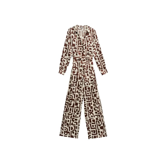 Dames jumpsuit Salsa Jeans satinée à motif