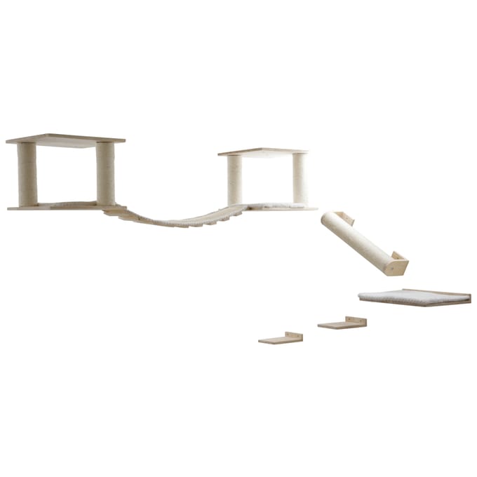 Kerbl Huisdier Kattenspeeltuin Top X Set van 7 kattenonderdelen