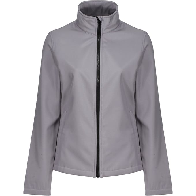 Regatta Opvallende Dames/dames Ablaze Afdrukbaar Soft Shell-jasje (Steengries/Zwart)