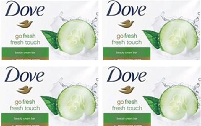 Dove Zeep - Go Fresh Touch Komkommer - 4 x 90 Gram