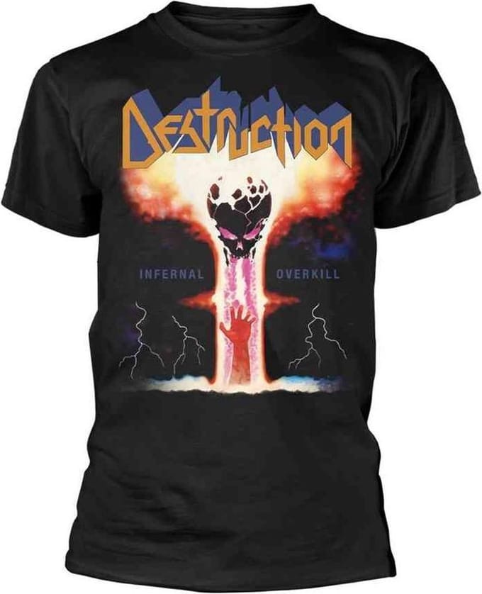 Destruction Heren Tshirt -L- Infernal Overkill Zwart