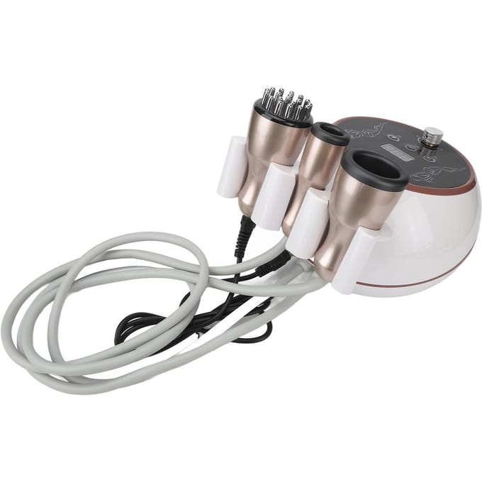 Masseur Électrique à Grattage 100‑240V 3 en 1 Ventouses Gua Sha Masseur pour le Drainage des Méridiens gray