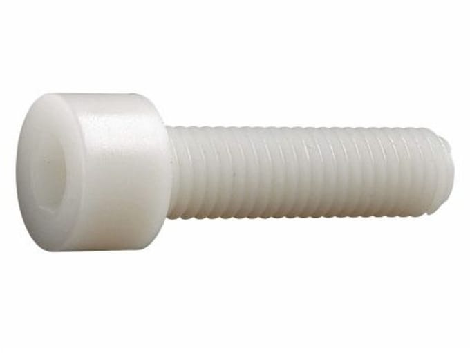 (100 STUKS) M8X20 INBUSBOUT NYLON (POLYAMIDE PA 6,6) DIN 912 (ISO 4762)