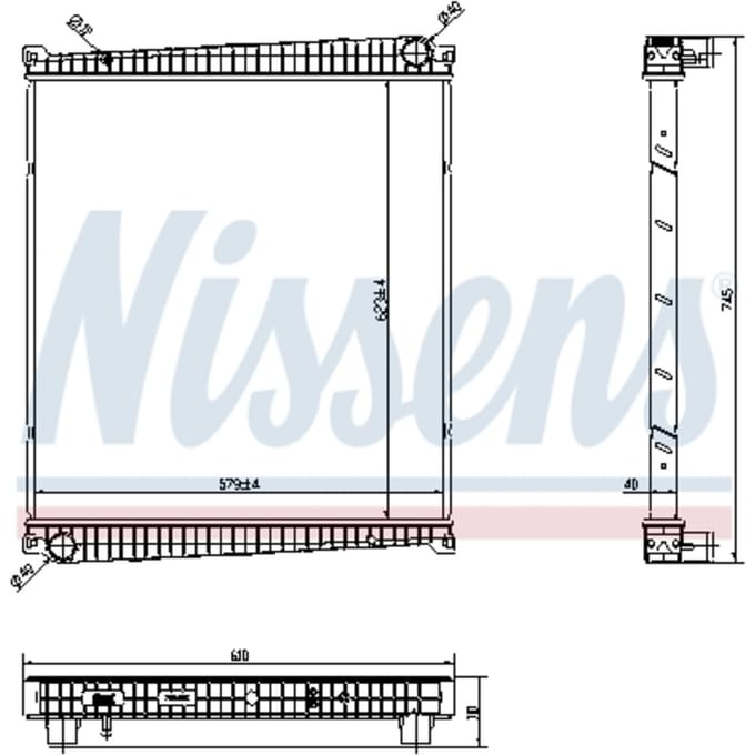 Radiator, motorkoeling NISSENS 6378750