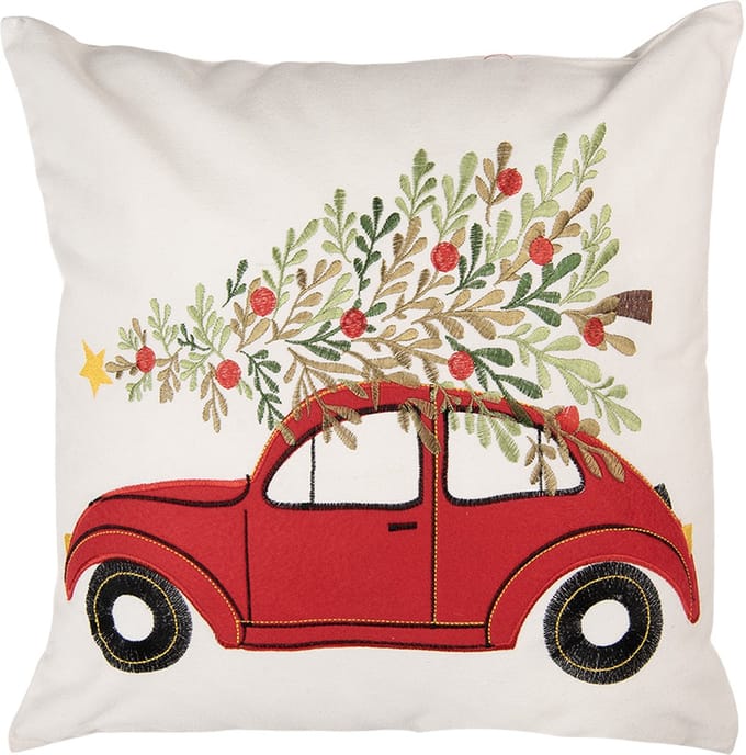 Clayre & Eef Sierkussen 44x44 cm Wit Polyester