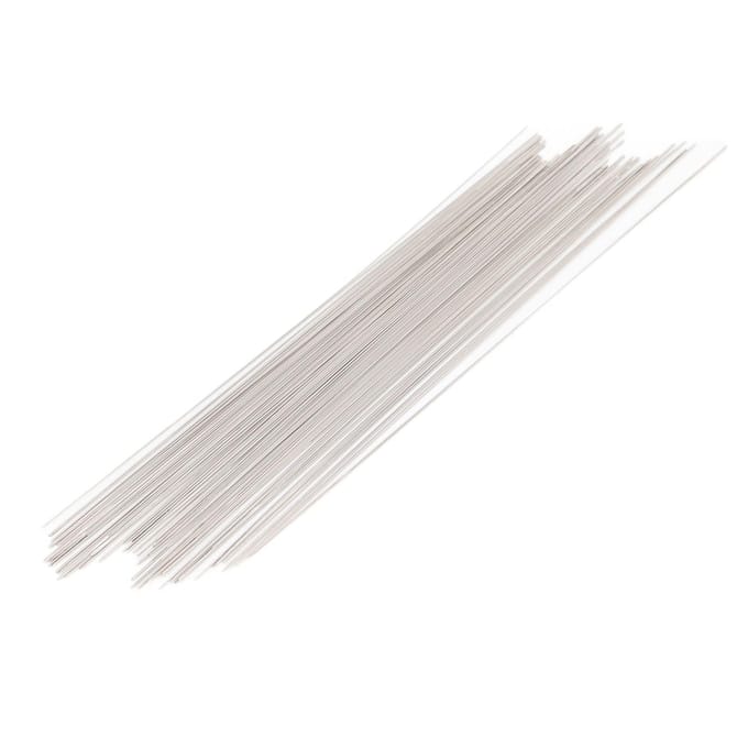 45 stuks Kralennaald Professioneel Roestvrij Staal Lang Groot Oog Opening Rechte Kralennaalden Set white