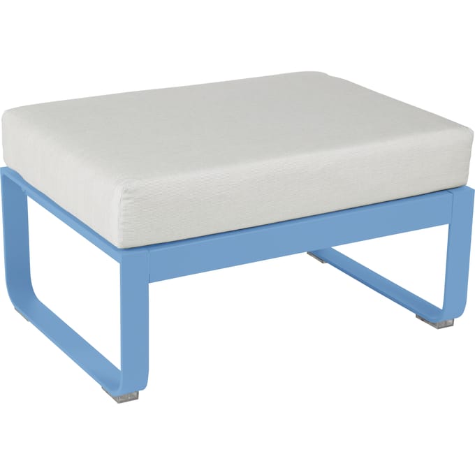 Fermob Gestoffeerde kruk BELLEVIE - E1 Maya blauw - 81 witgrijs