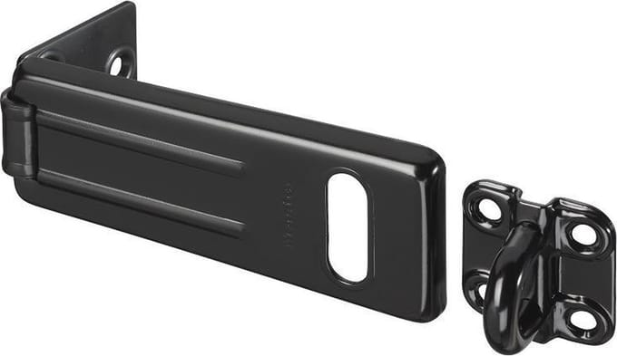 MasterLock Overvalslot - Verzinkt Staal - 110 mm - Zwart - 704EURDBLK