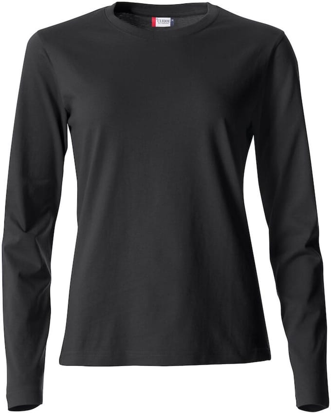 Clique Basic-T L/S Women 029034 - Zwart - L