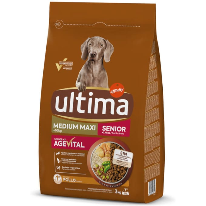 Ultima Medium / Maxi Senior Kip Hondenvoer - 6 kg (2 x 3 kg)