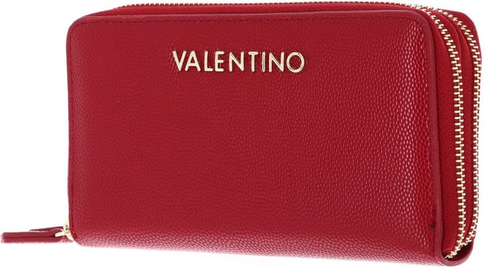 VALENTINO Portemonnee Divina Zip Around Wallet Rosso Scuro Donkerrood