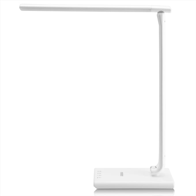 Monzana LED Bureaulamp USB Laadfunctie Kleurwarmtes Instelbaar Dimbaar Wit