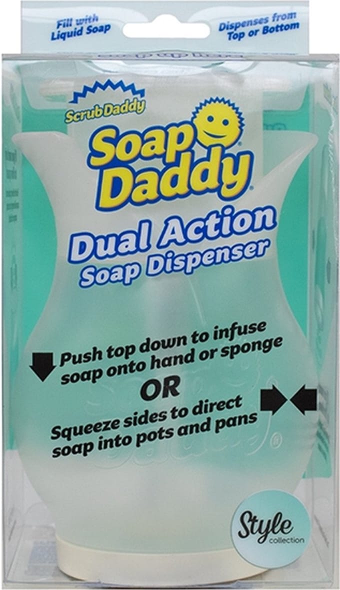Scrub Daddy Zeepdispenser - Duel Action Soap Dispenser - Wonder WashUp
