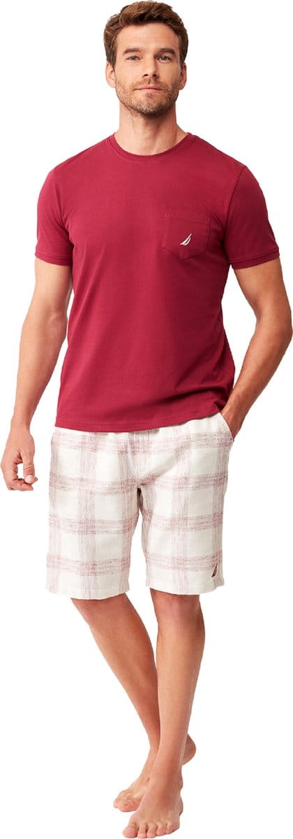 Nautica - Heren Pyjama Set, Korte Mouwen - S