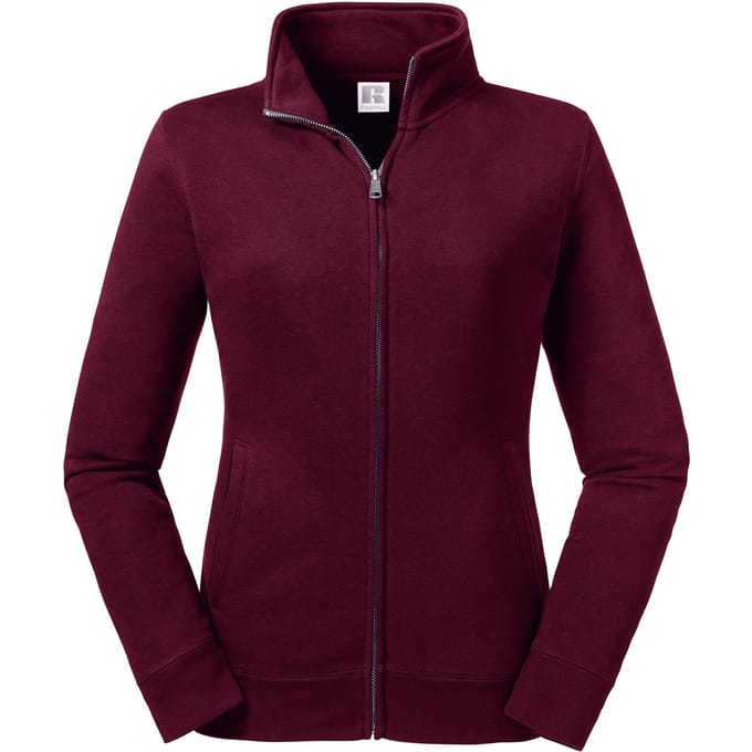 Russell Dames/dames Authentieke Sweat Jacket (Bourgondië)