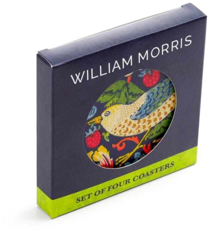 William Morris Set 4 Onderzetters - onderzetters met kurk