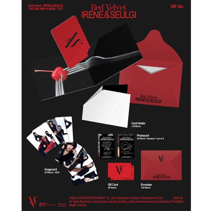 [PRÉCOMMANDE] Red Velvet – IRENE & SEULGI 2e Mini Album [TILT] (QR Ver.) Random 2PCS